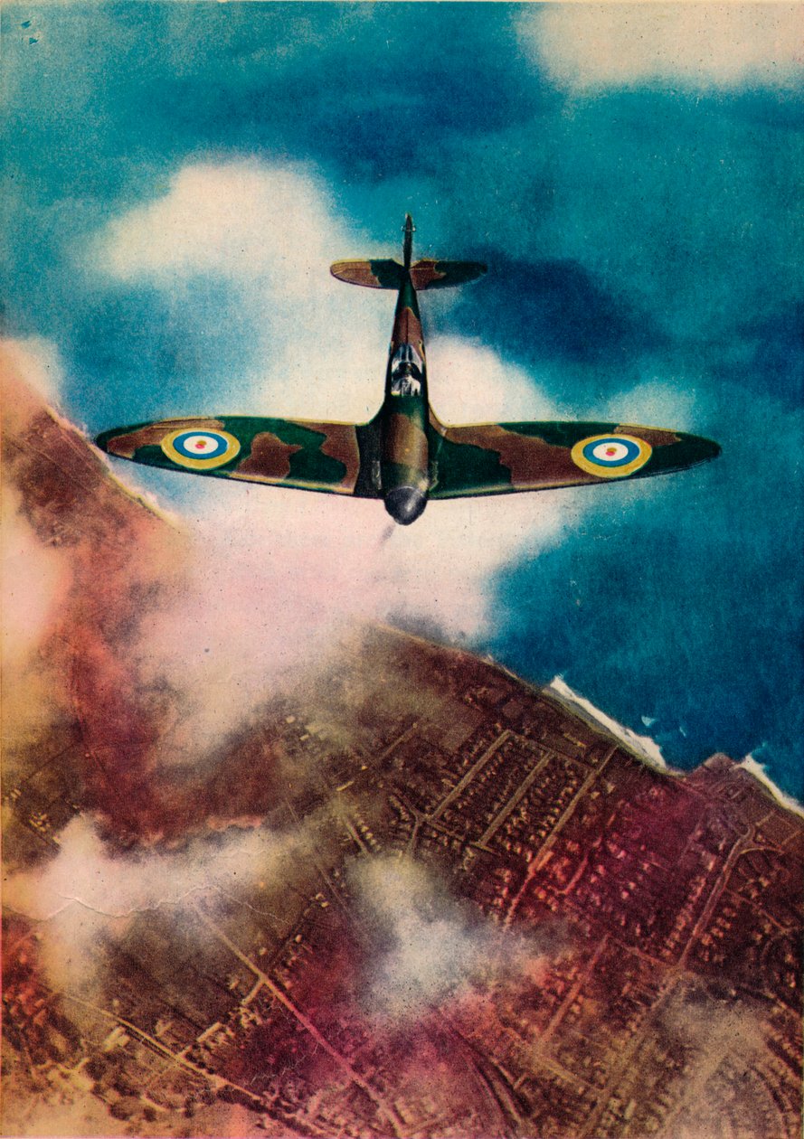 Um Spitfire de Vickers Supermarine, 1940 de Unbekannt