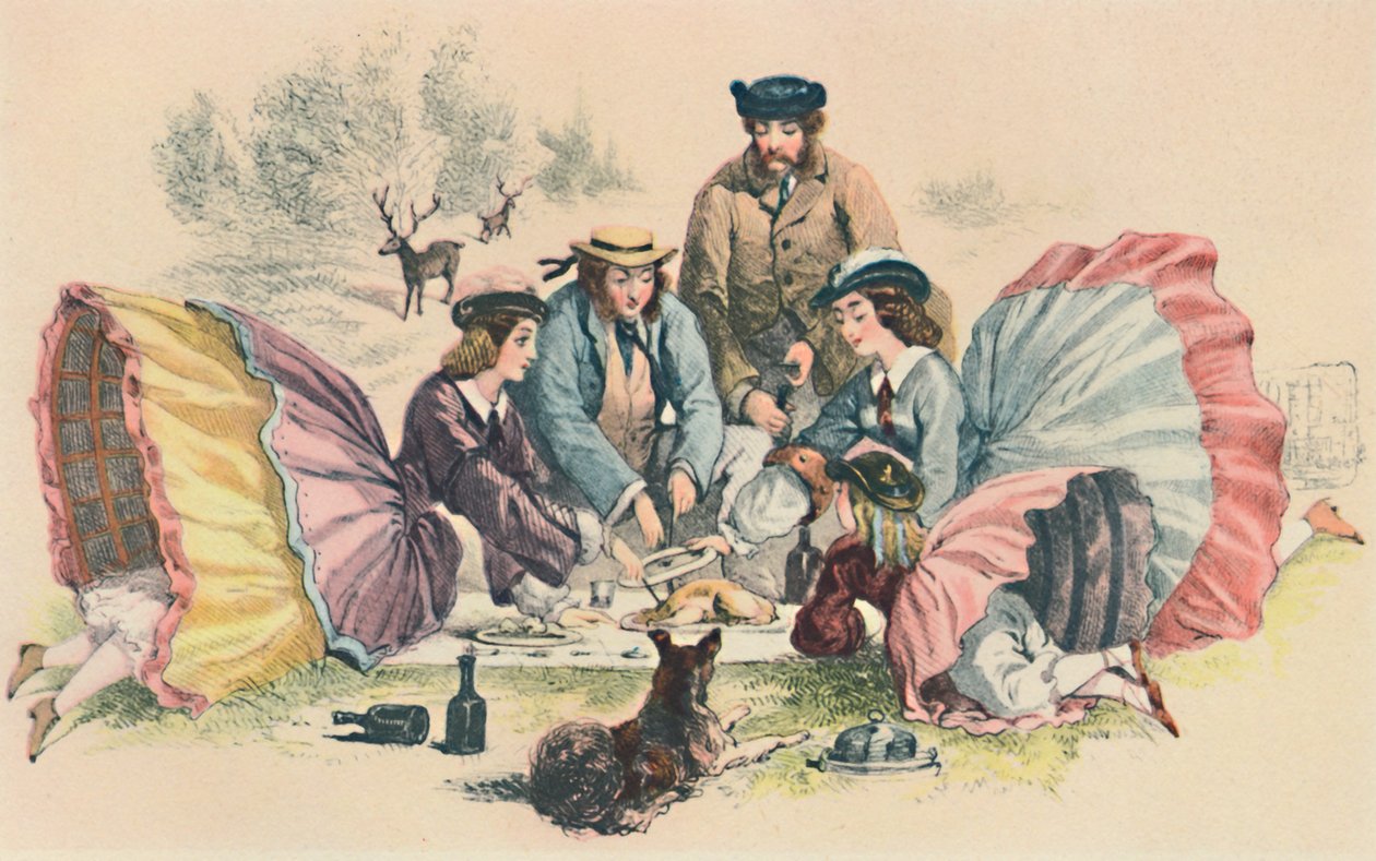 Um piquenique vitoriano, c1860, 1944. de Unbekannt