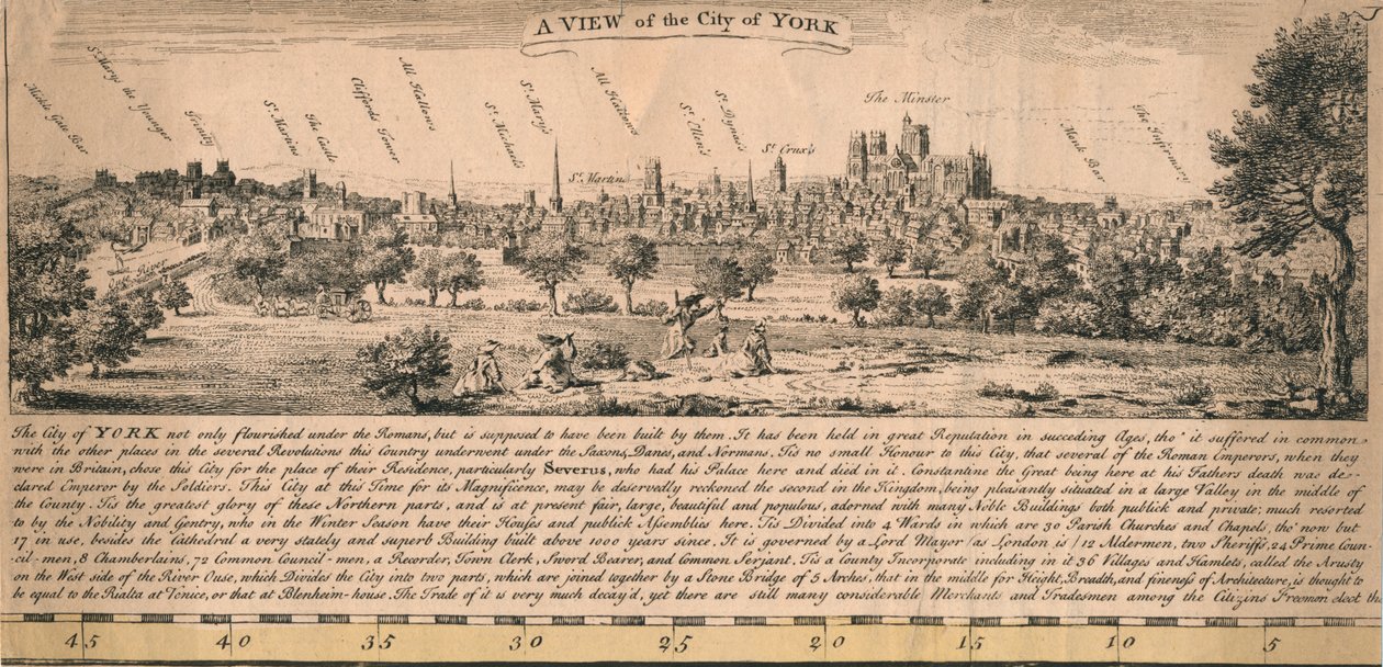 Uma vista da cidade de York, c1770s. de Unbekannt