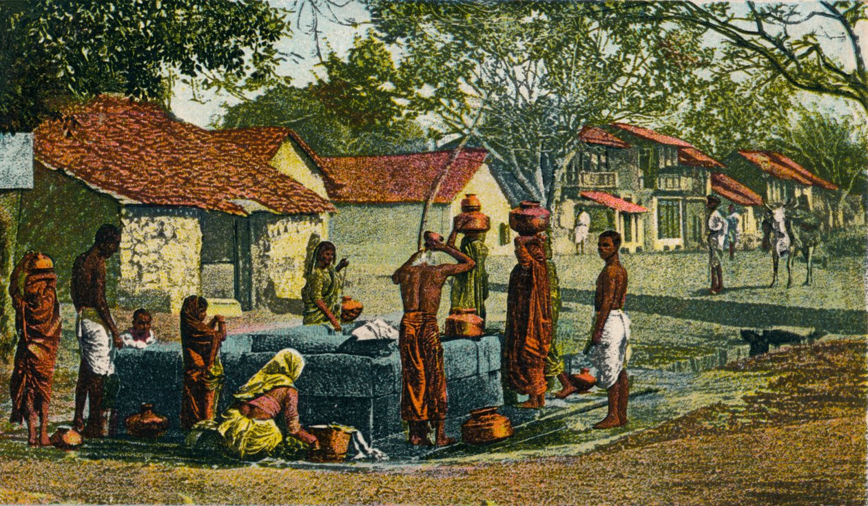 Uma aldeia na Presidência de Bombaim, 1906 de Unbekannt