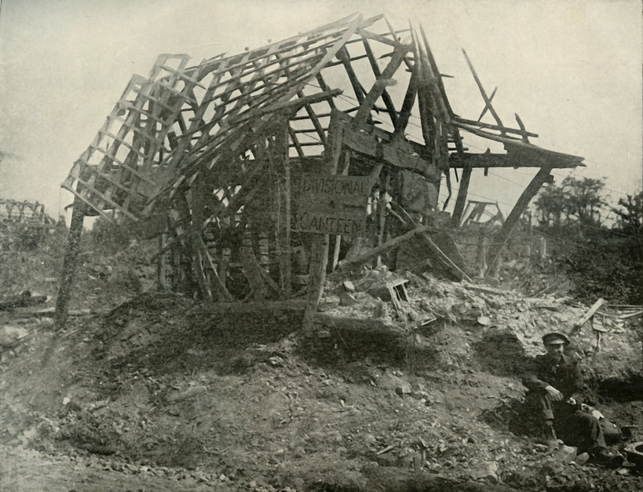 Uma vila na frente ocidental, 1919. de Unbekannt