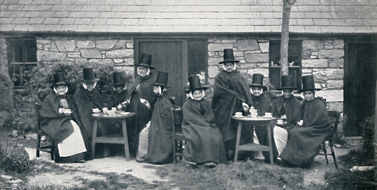 Uma festa de chá galesa, 1912 de Unbekannt