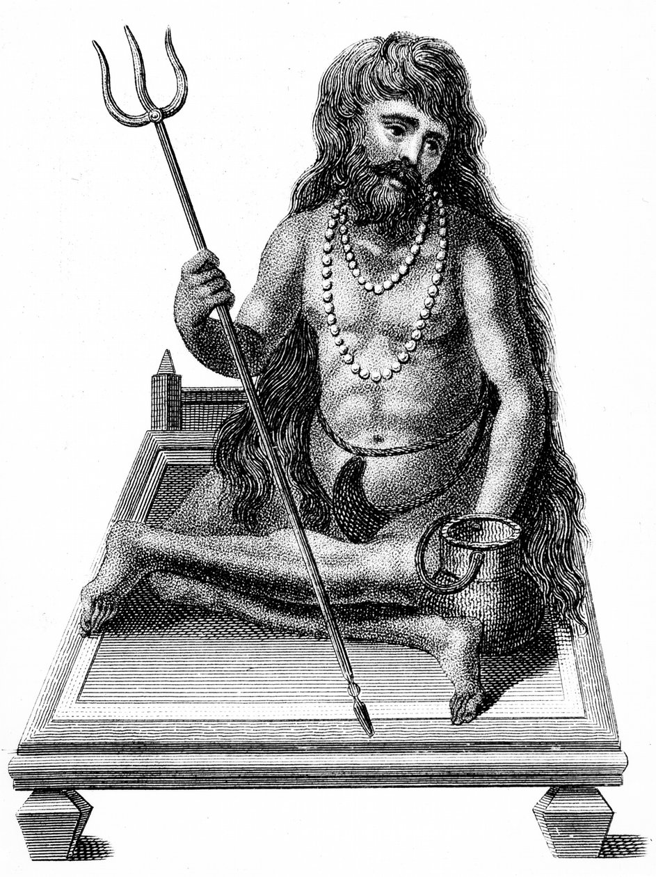 Um iogue meditando, 1811 de Unbekannt