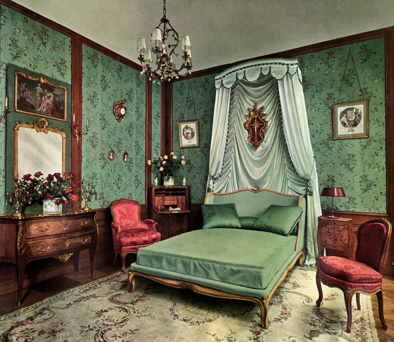 Um quarto do reinado da sala Luís XV, Hotel des Saints Pères, Paris, 1938 de Unbekannt