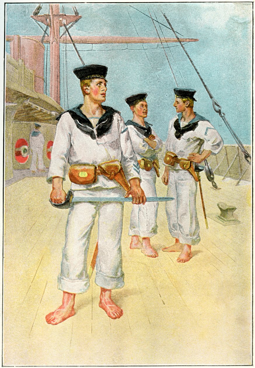 Uma festa de embarque, c1890-c1893 de Unbekannt