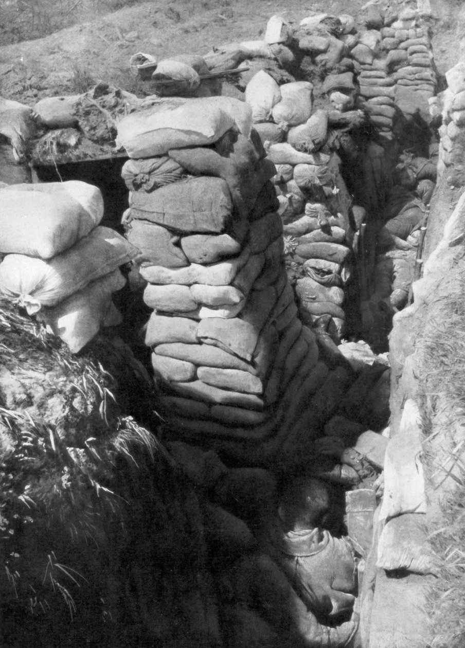 Um sistema capturado de trincheiras e abrigos alemães, Souchez, Artois, França, 1 de junho de 1915, 1926 de Unbekannt
