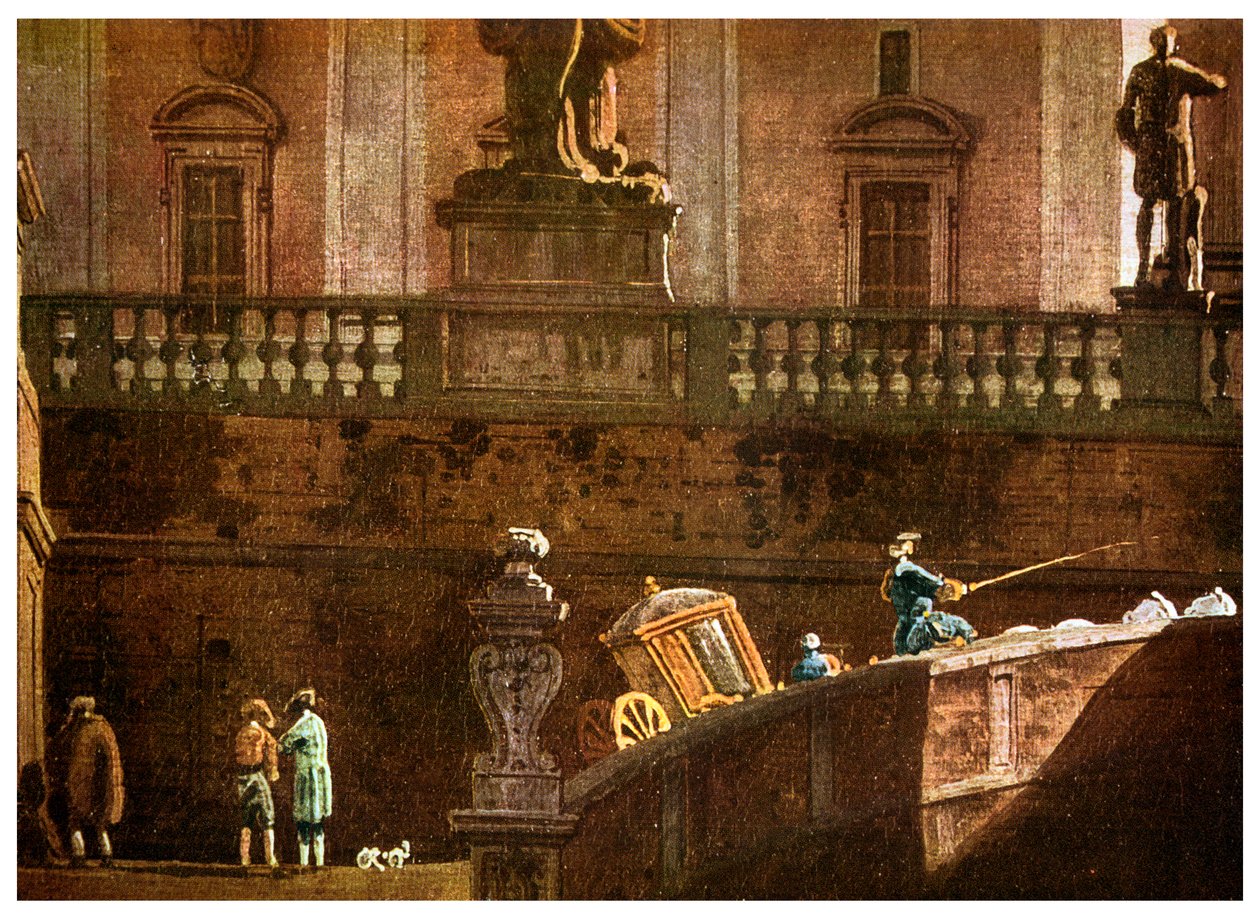 Um treinador em Roma, século 1856 de Unbekannt