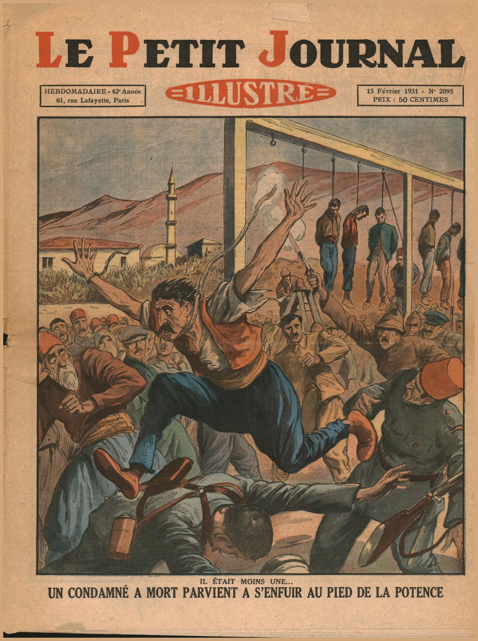 Um homem condenado escapa da forca, 1931. de Unbekannt