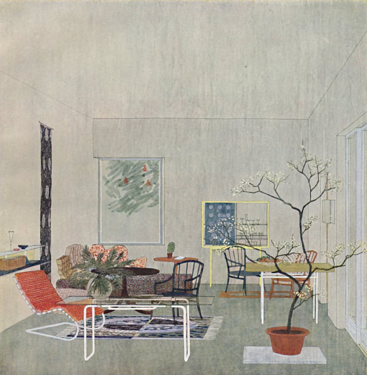 Um design para um Gartenraum de Georg Steinklammer de Viena, 1935 de Unbekannt