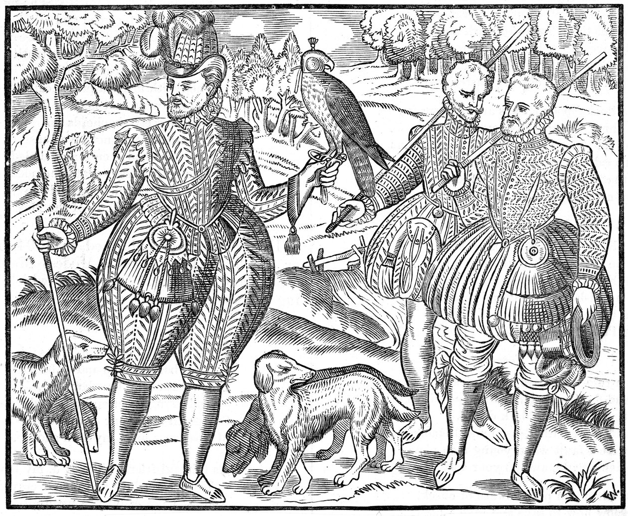 Um falcoeiro, 1611 de Unbekannt