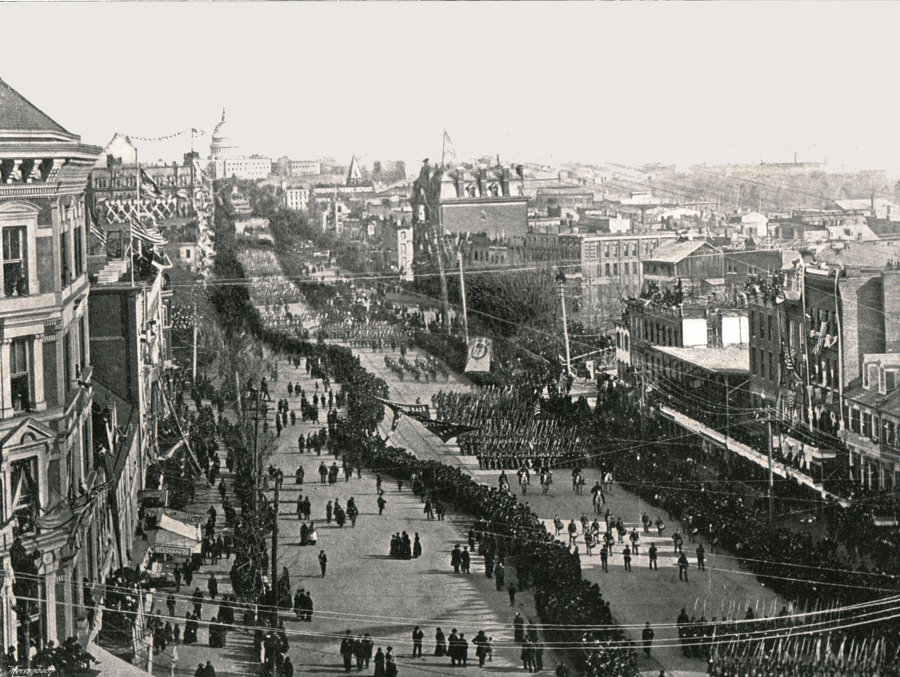 Um dia de festa na capital americana, Washington DC, EUA, 1895. de Unbekannt