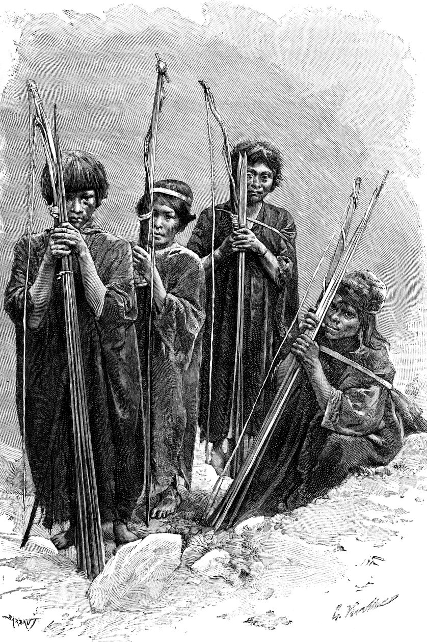 Um grupo de Antis Ashaninkas, Peru, 1895 de Unbekannt