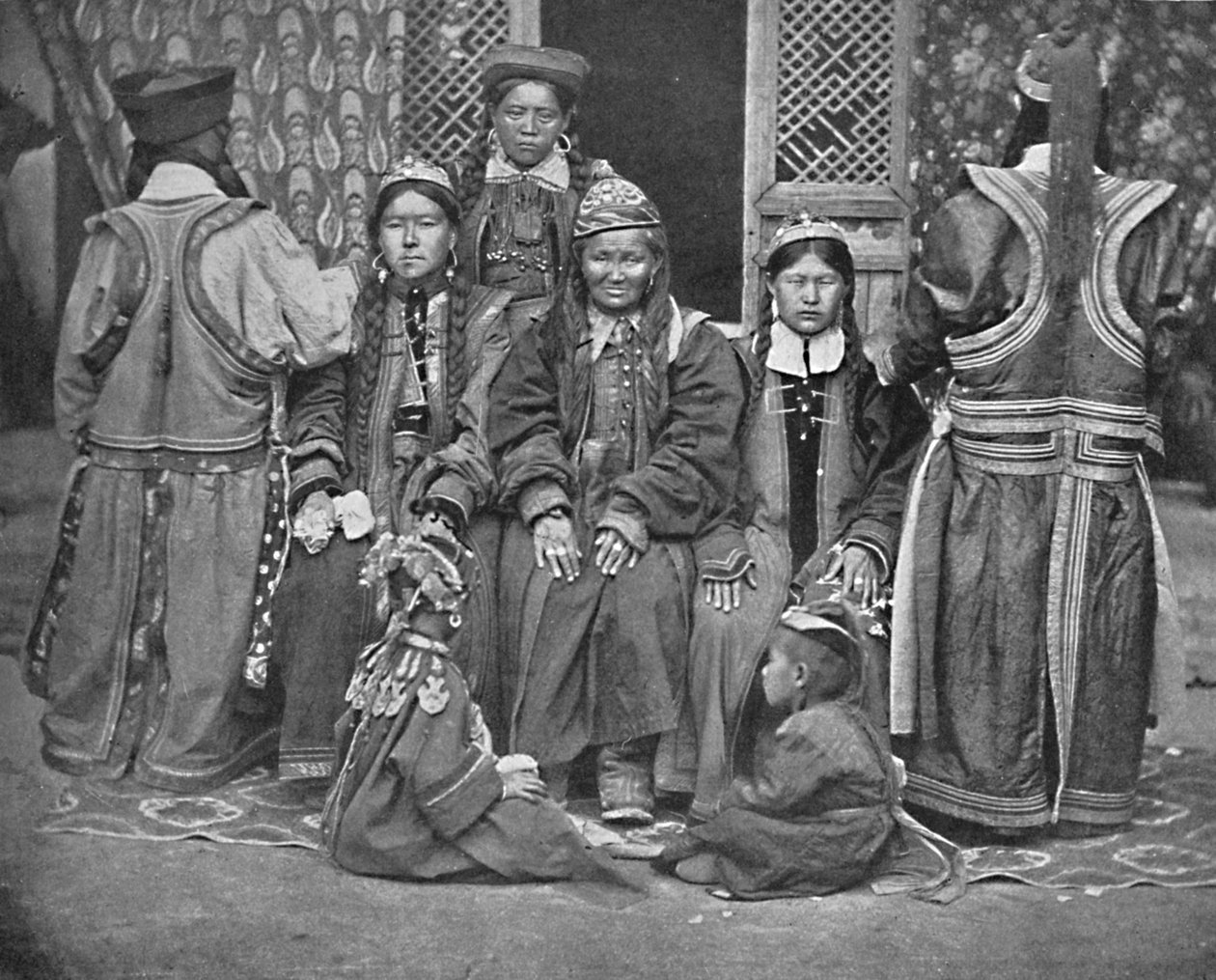 Um grupo de mongóis, 1902 de Unbekannt