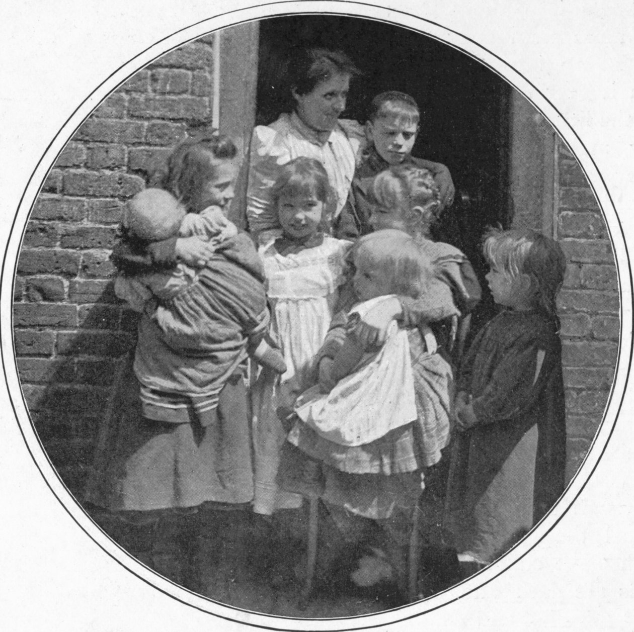 Um pequeno grupo feliz, Londres, c1901 1901 de Unbekannt