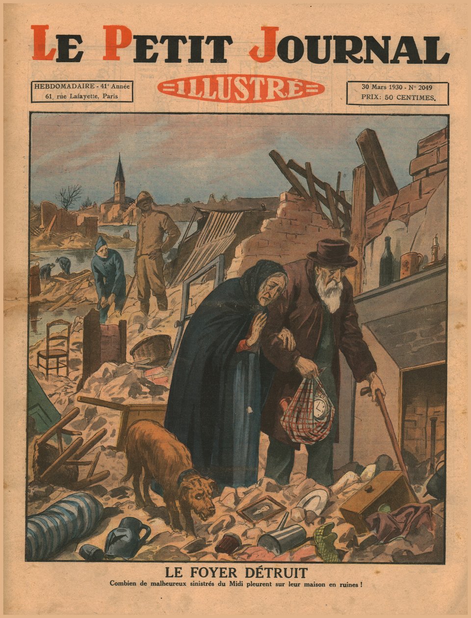 Uma casa destruída, 1930. de Unbekannt
