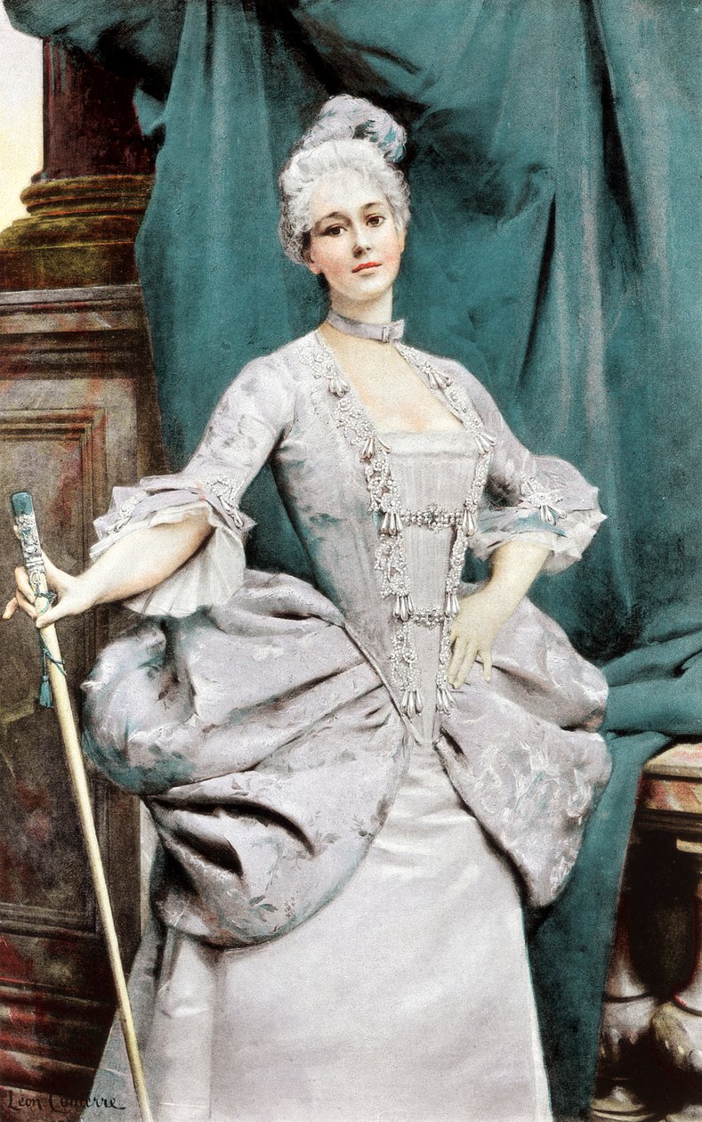 Uma dama de patente da época de Luís XV, 1889 de Unbekannt