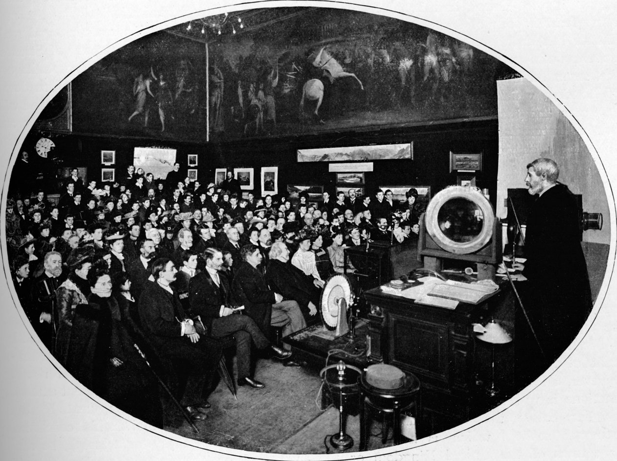 Uma palestra na Royal Society of Arts, Londres, c1903 1903 de Unbekannt