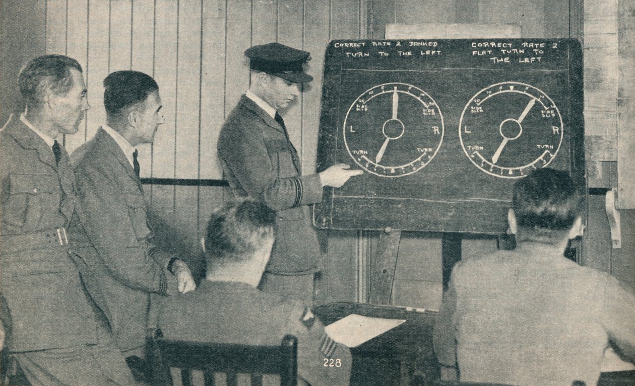 Uma palestra sobre instrumentos voando na Central Flying School em Upavon, Wiltshire, c1936 c1937 de Unbekannt