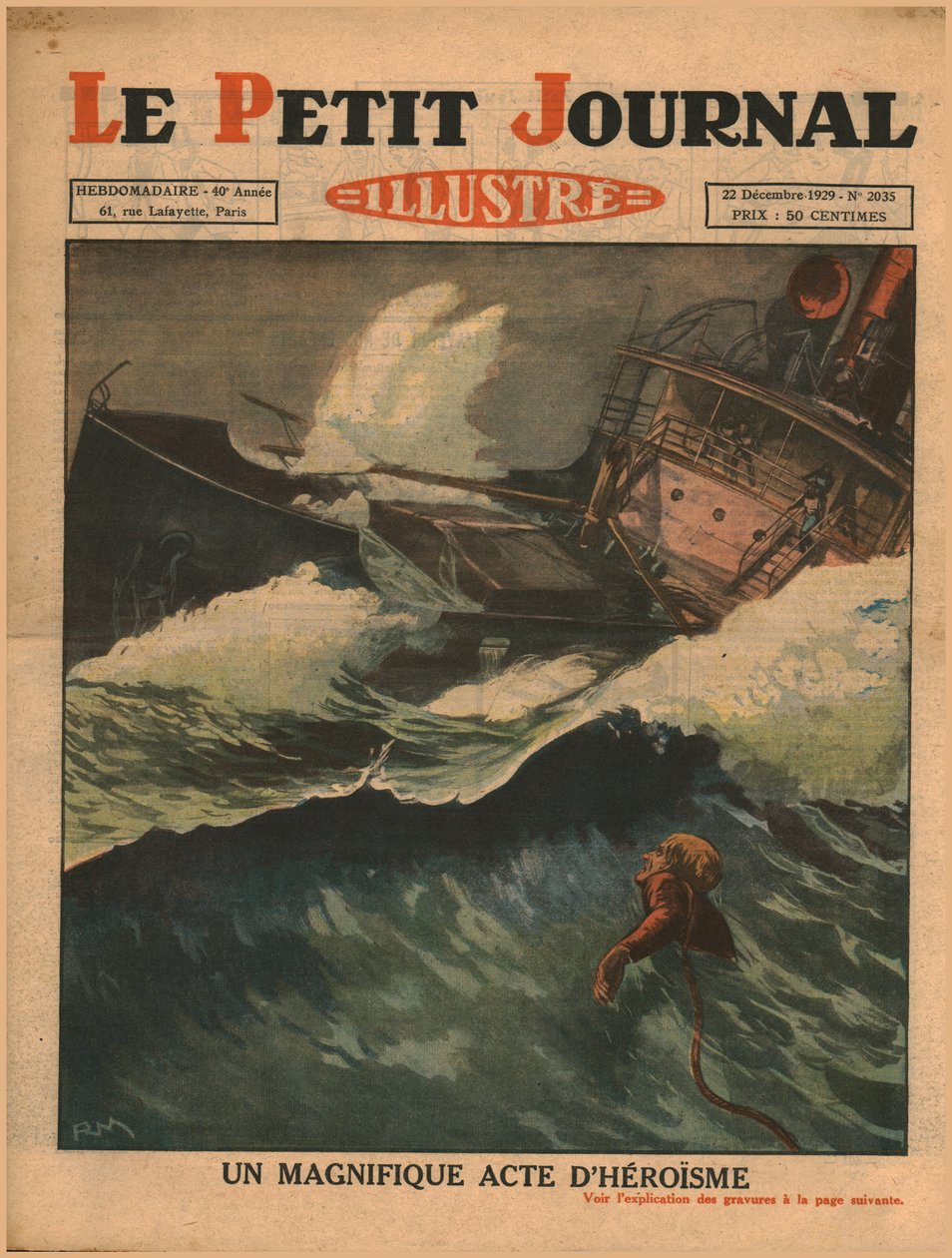 Um magnífico ato de heroísmo, 1929. de Unbekannt