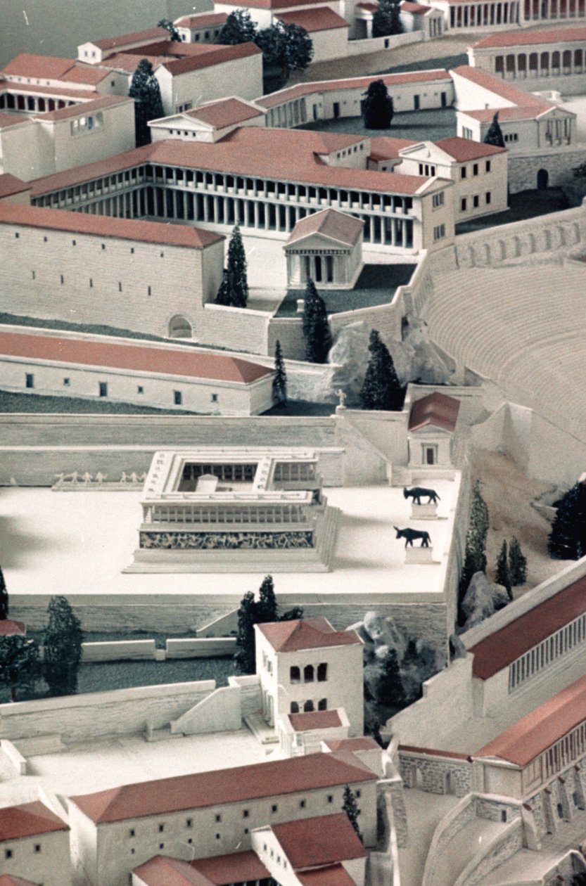 Um modelo da antiga cidade grega de Pergamon de Unbekannt