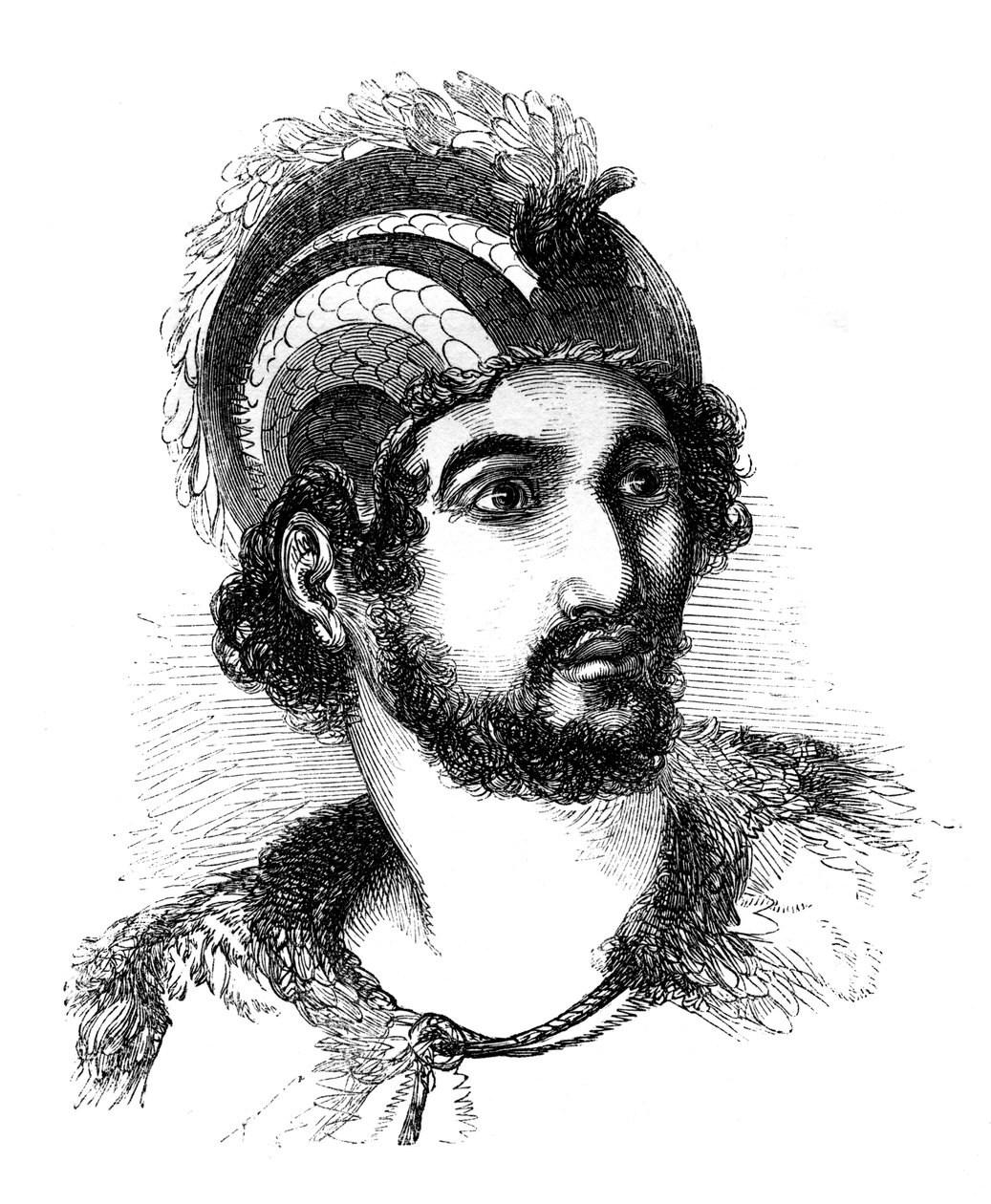 Um nativo das Ilhas Sandwich, 1848 de Unbekannt