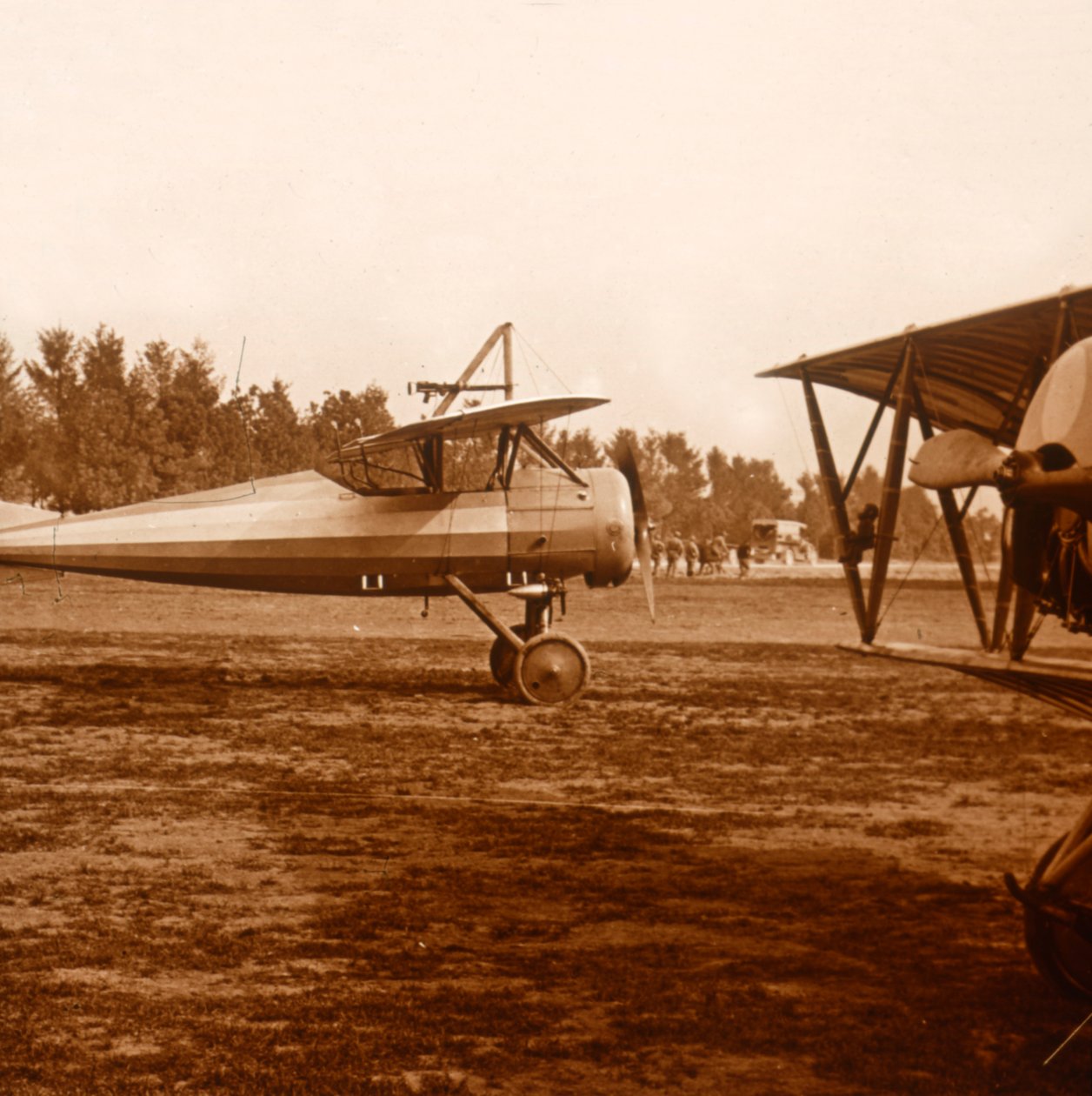 Um avião decolando, c1914-c1918 de Unbekannt