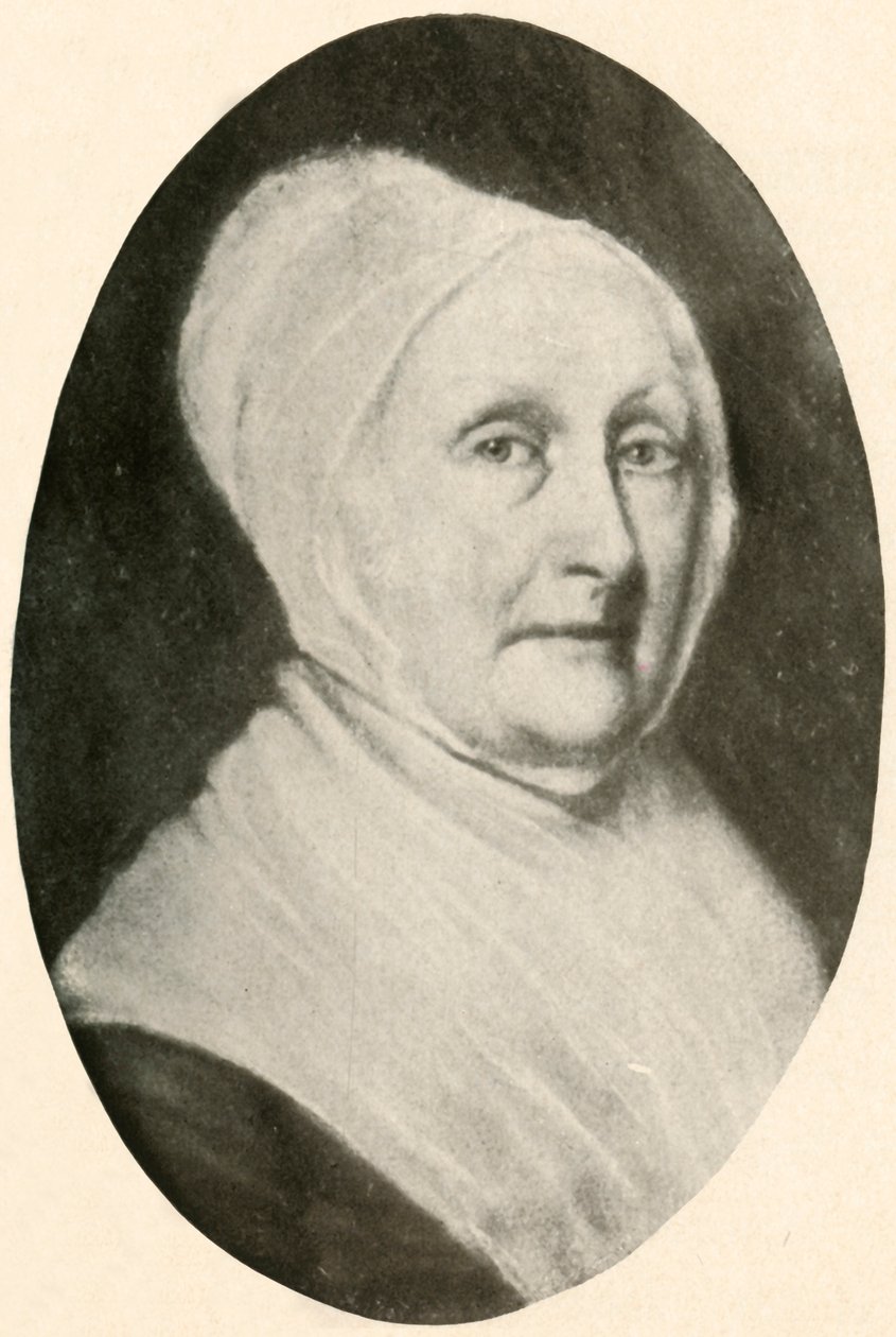 Um retrato da Sra. Pennington, mostrando o vestido de uma senhora Quaker, 1780, 1937. de Unbekannt