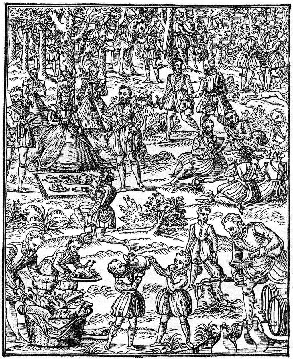 Um piquenique real, 1575, 1910 de Unbekannt