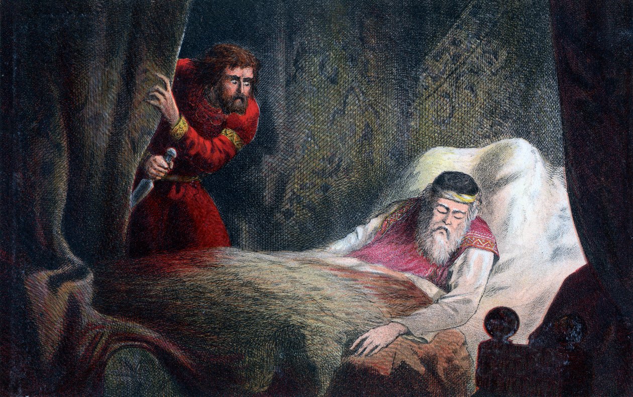 Uma cena de Macbeth, século XVII de Unbekannt