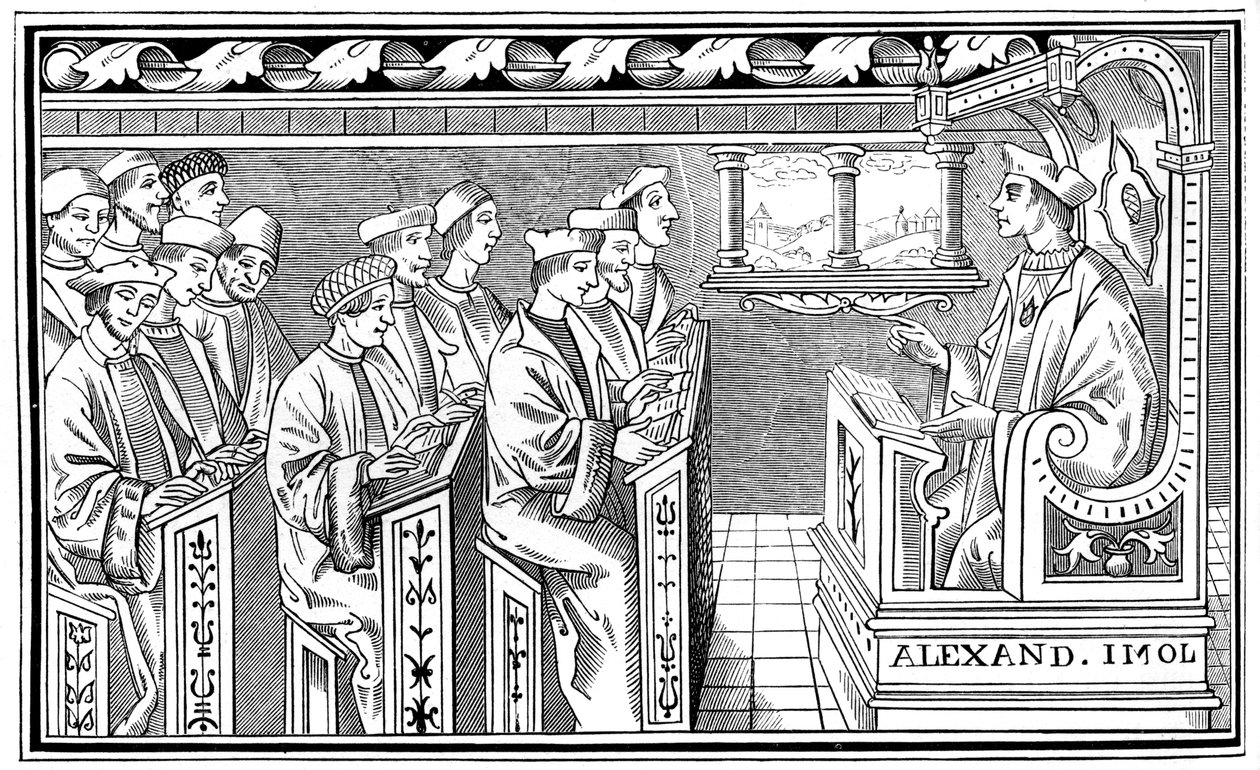 Uma escola, século XVI 1849 de Unbekannt