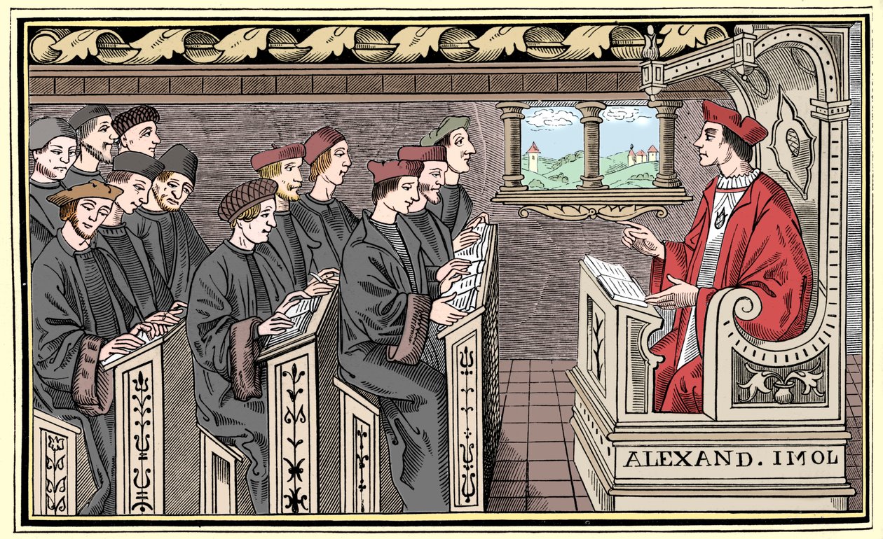 Uma escola, século XVI, 1849. de Unbekannt