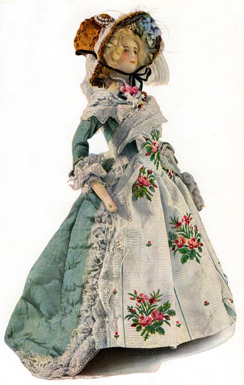 Um manequim de design de roupas em pequena escala, 1938 de Unbekannt