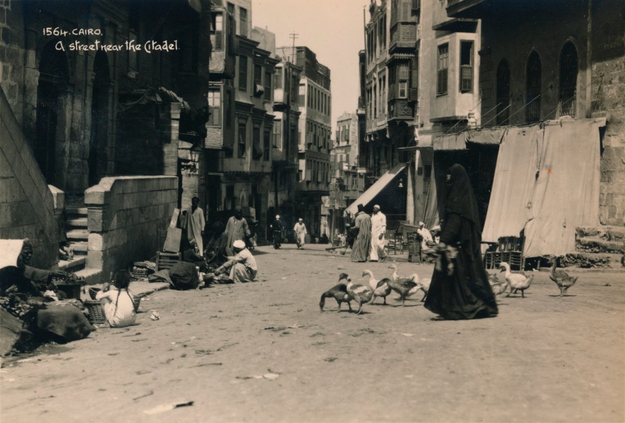 Uma rua perto da Cidadela, Cairo, Egito, 1936 de Unbekannt