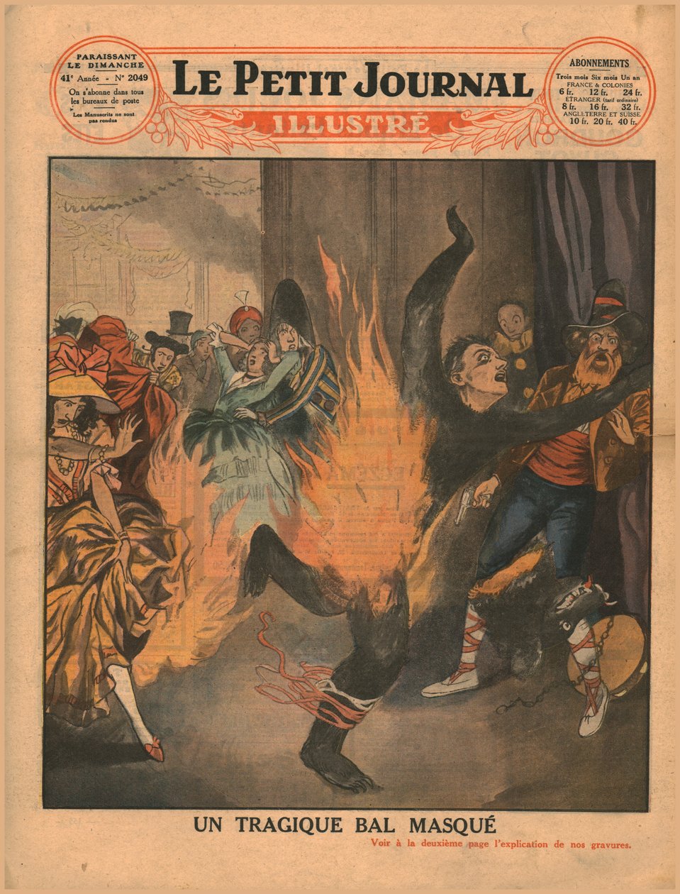 Uma trágica bola mascarada, 1930. de Unbekannt