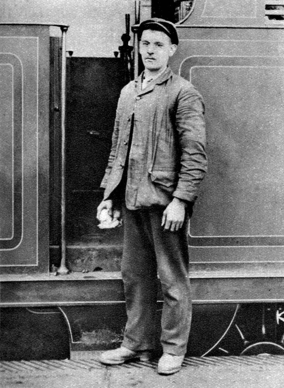 Um bombeiro de trem, Londres, 1926-1927 de Unbekannt