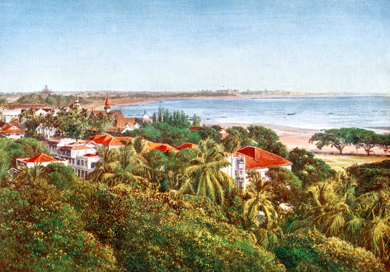 Uma vista do cume, Bombaim, Índia, início do século XX de Unbekannt