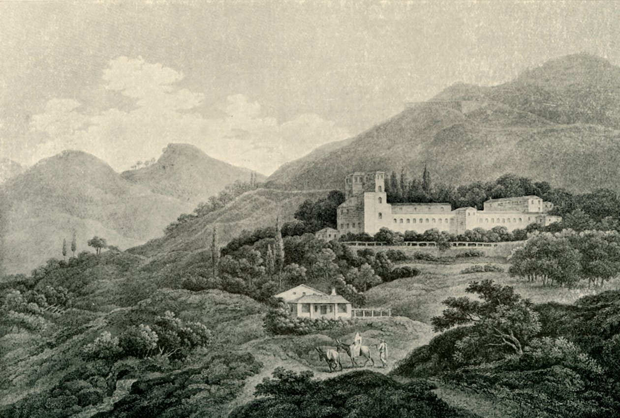 Vista da Vila Real de Generalife em Granada, século XIX, 1907. de Unbekannt