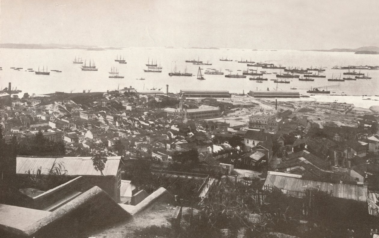 Uma visão dos novos cais no momento da construção, 1914 de Unbekannt