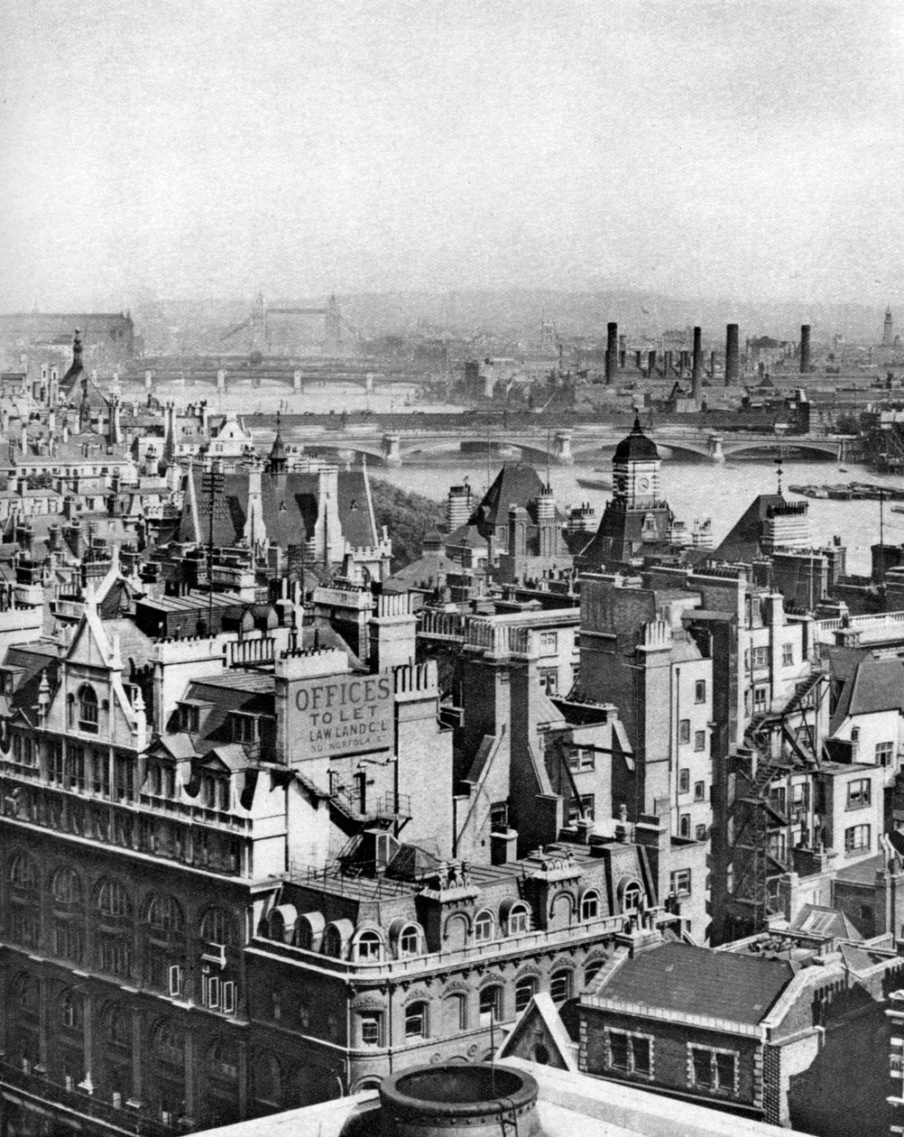 Vista do sudeste da Bush House até Blackheath, Londres, 1926-1927 de Unbekannt