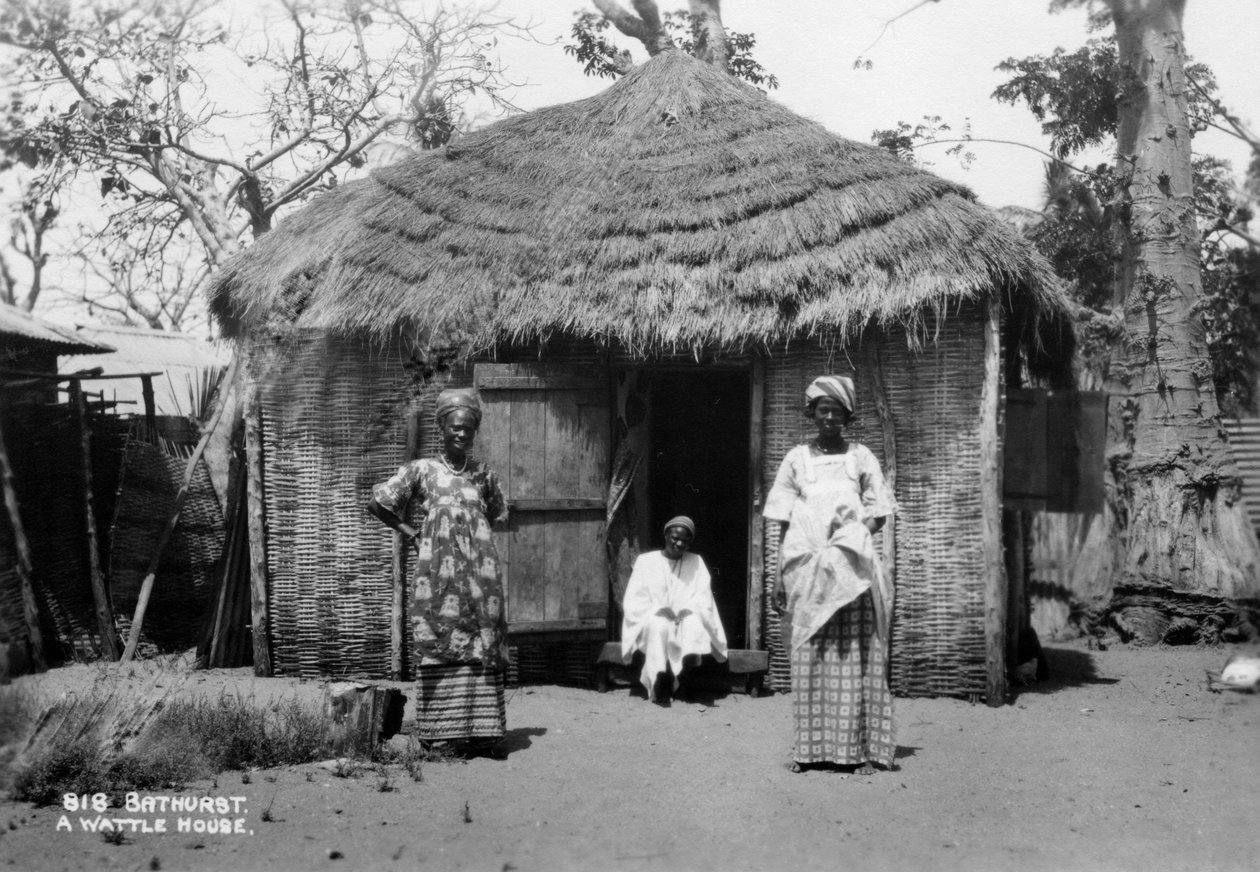 Uma casa de acácia, Bathurst, Gâmbia, século XX de Unbekannt