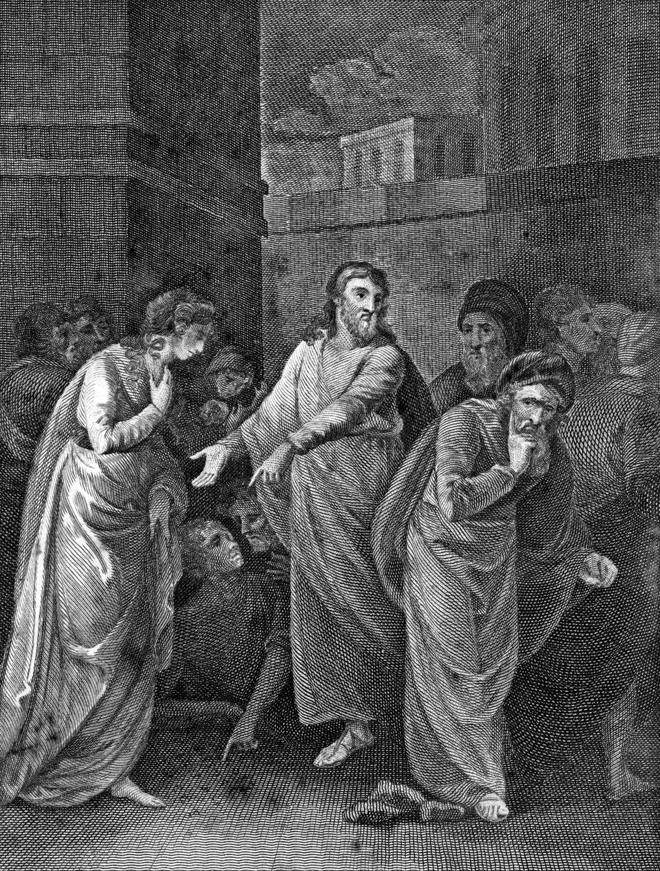 Uma mulher acusada de adultério, 1813 de Unbekannt