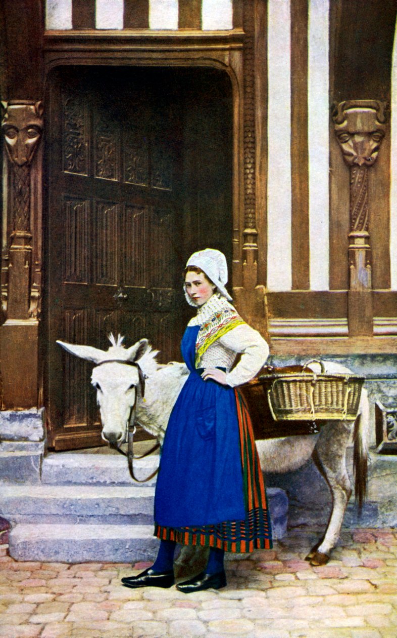 Uma mulher da Normandia, França, c1922 de Unbekannt