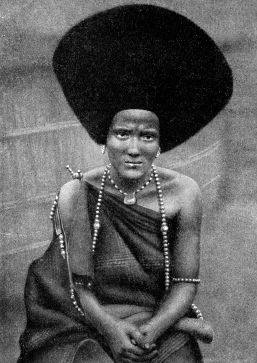 Mulher do Nilo de Beja ou Baggara, Etiópia, África, 1922 de Unbekannt