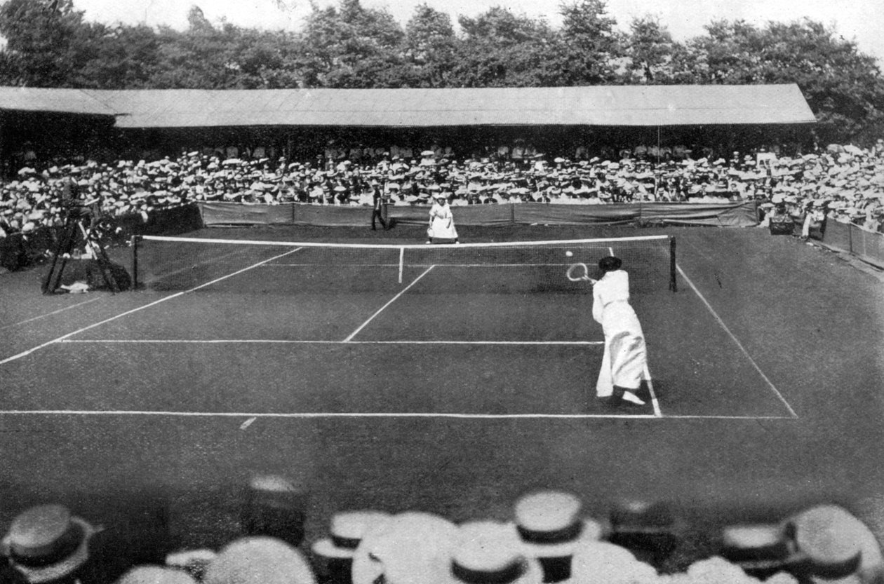 Uma final feminina em Wimbledon, 1905 de Unbekannt