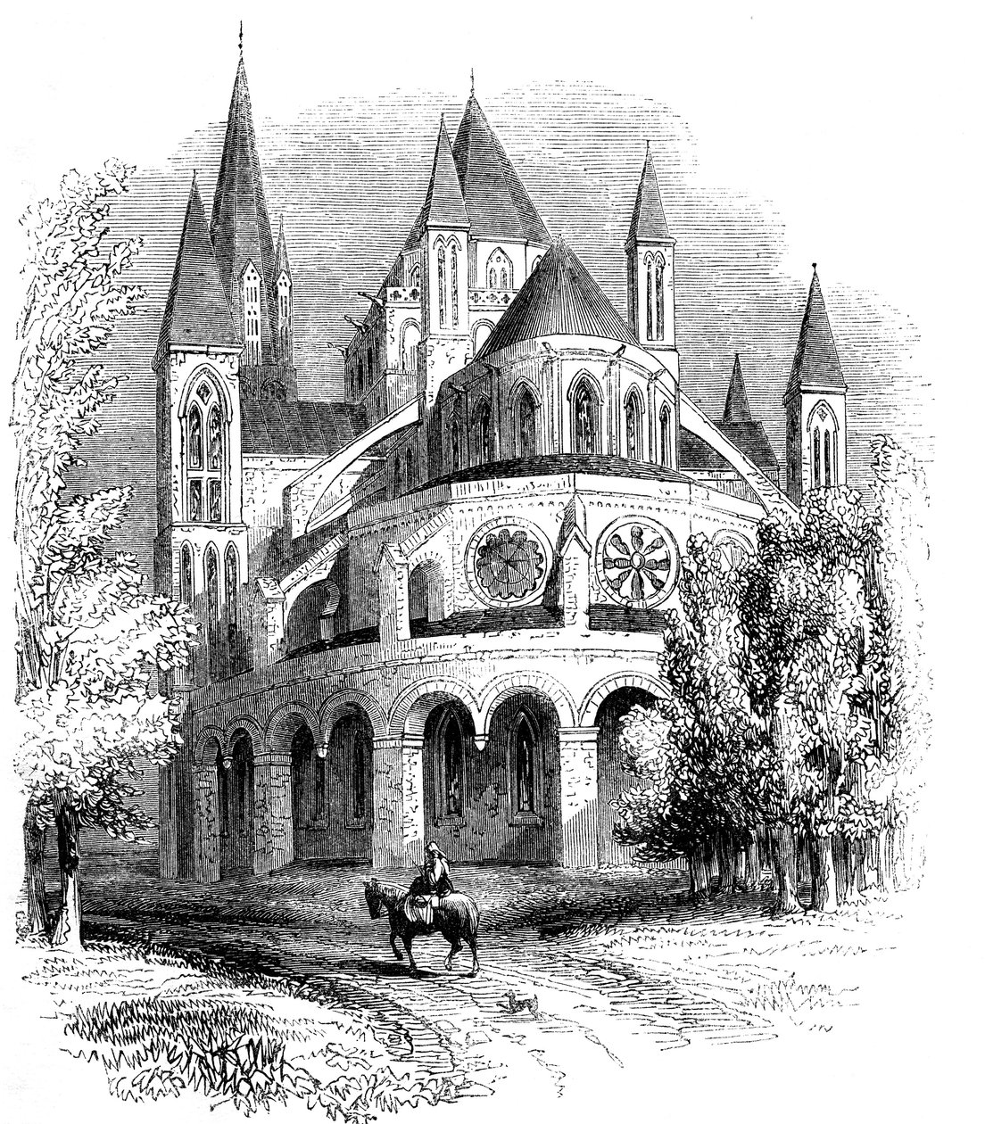 Abadia dos homens, Caen, Normandia, França de Unbekannt