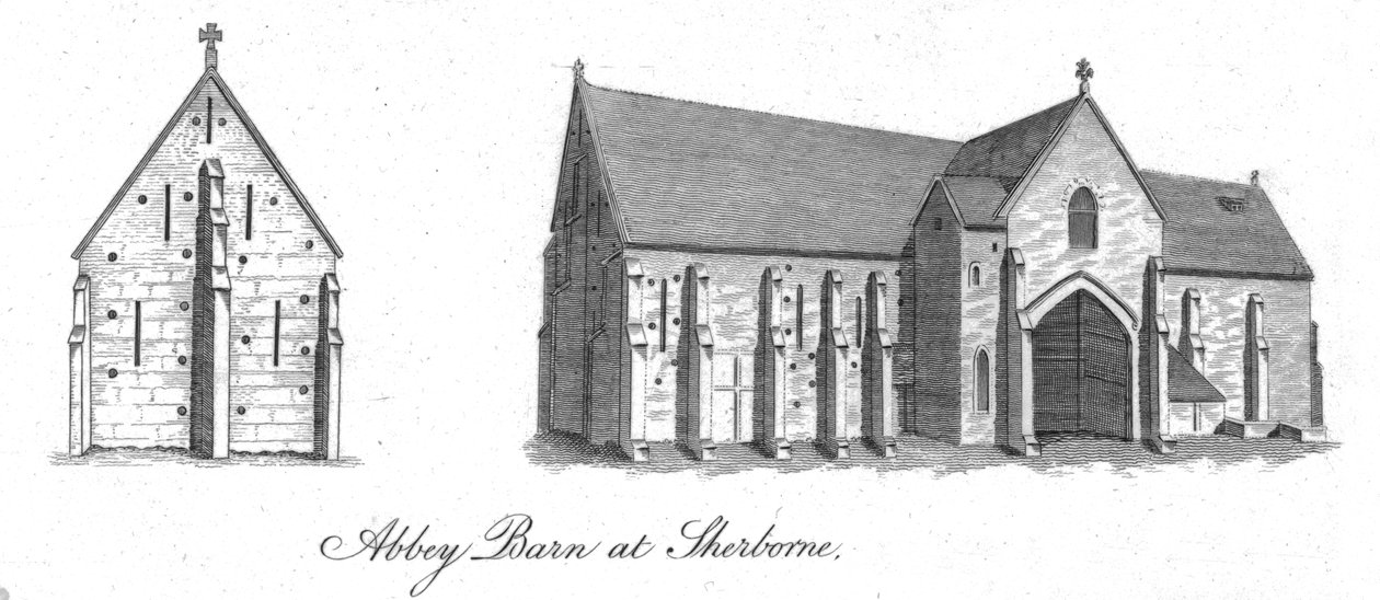 Abbey Barn em Sherborne. de Unbekannt
