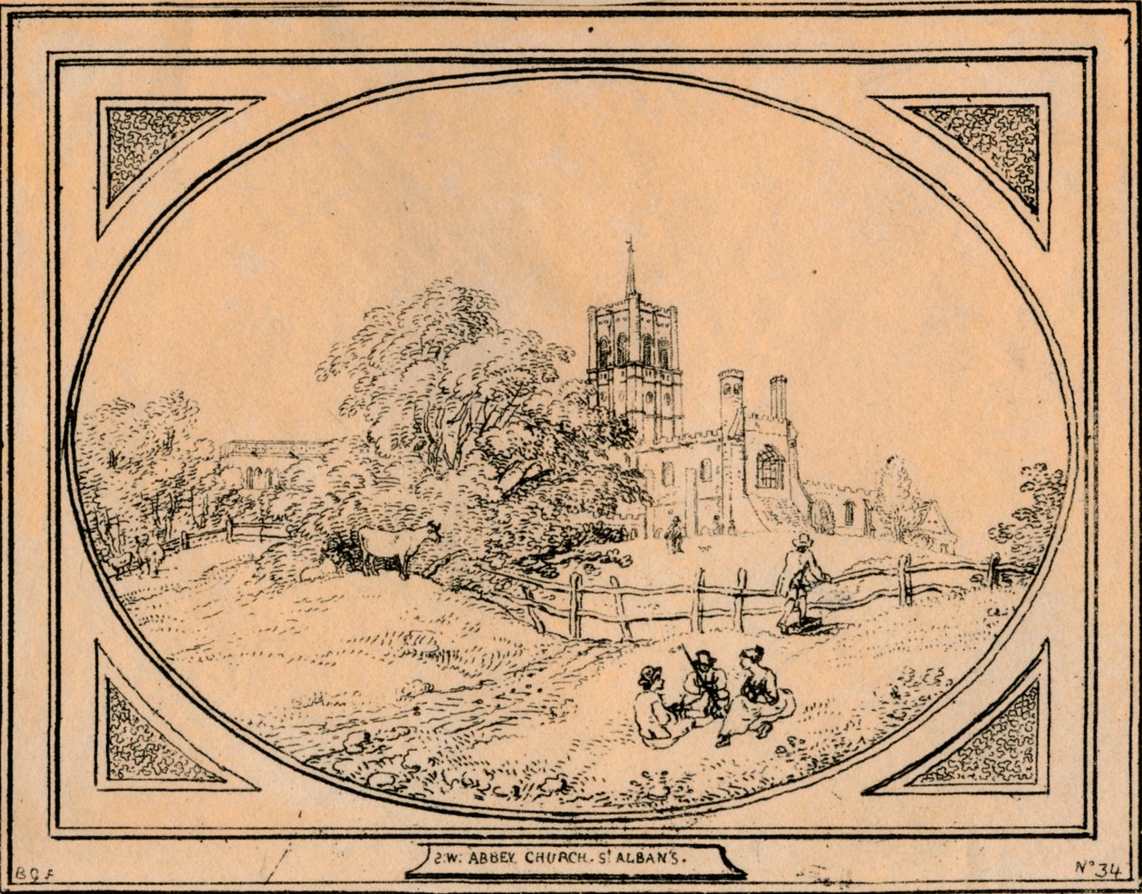 Igreja da Abadia, St. Albans, 1782 de Unbekannt