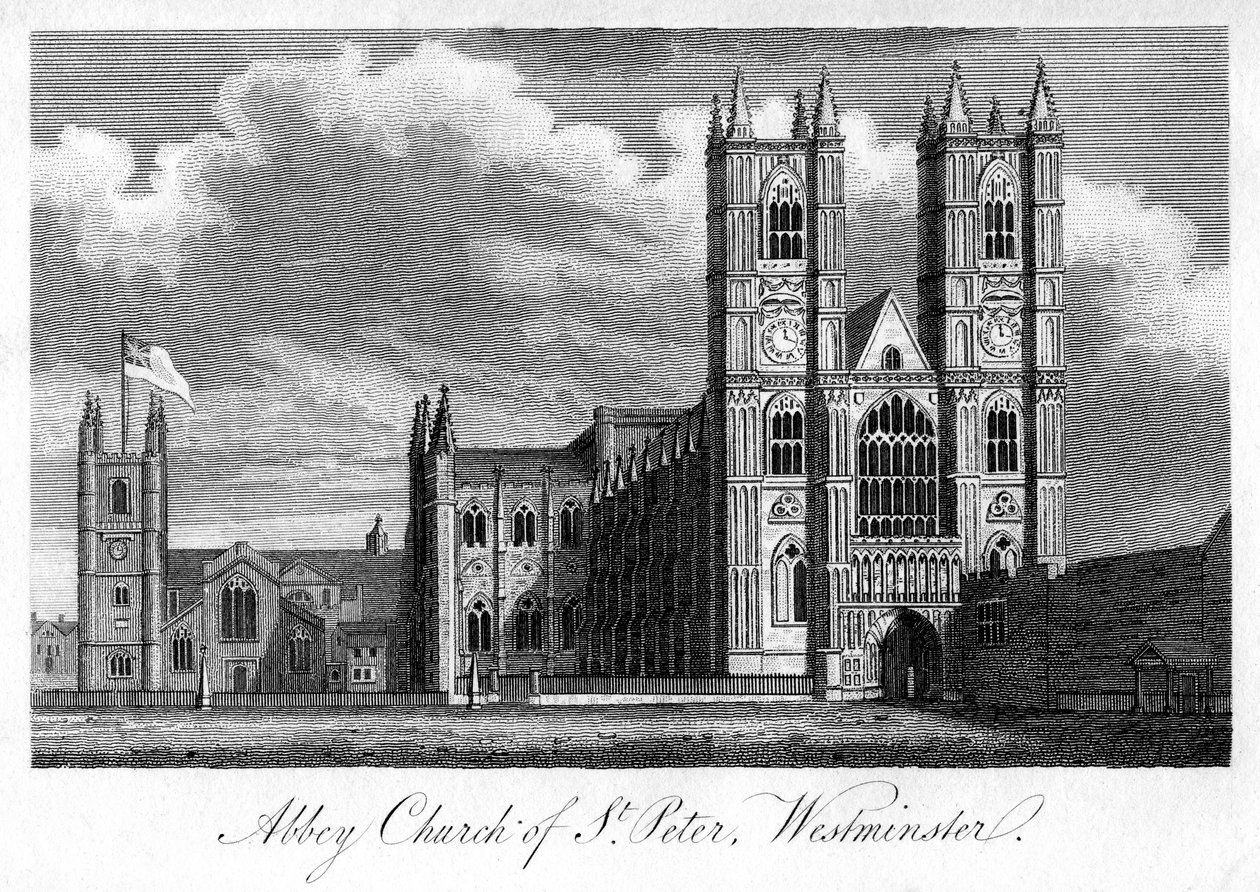 Igreja da Abadia de São Pedro, Westminster, Londres, 1805 de Unbekannt