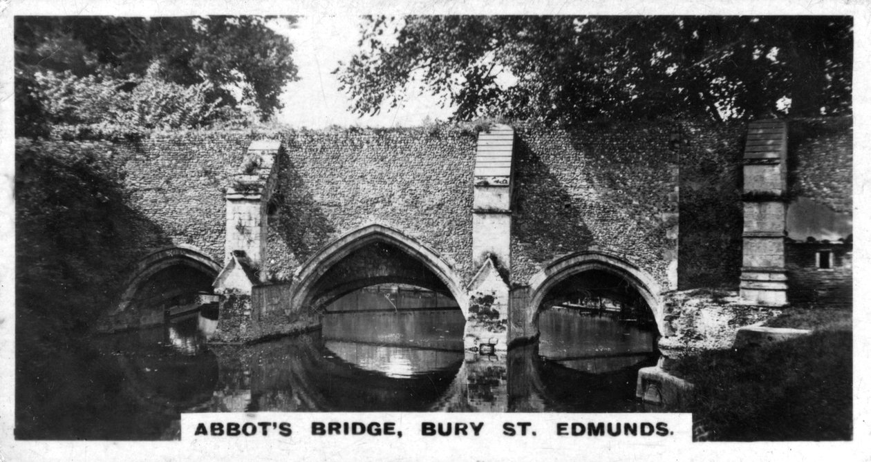 Ponte dos abades, Bury St Edmunds, Suffolk, c1920s de Unbekannt