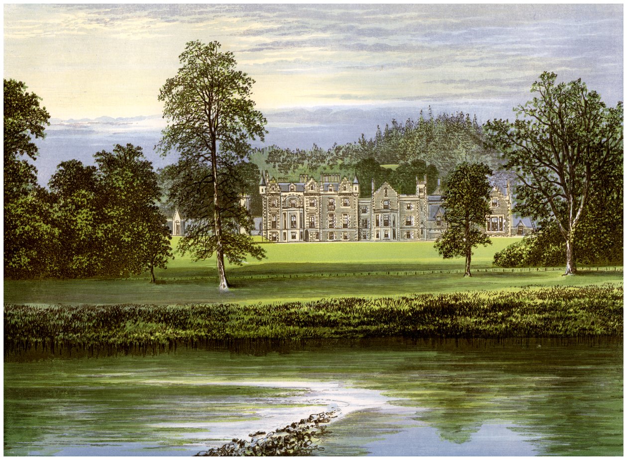 Abbotsford, Roxburghshire, Escócia, casa da família Scott, c1880 de Unbekannt